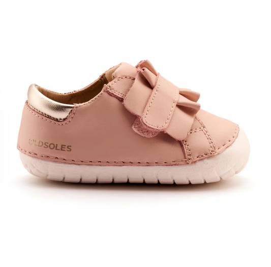 Frilly Pave Shoe, Powder Pink