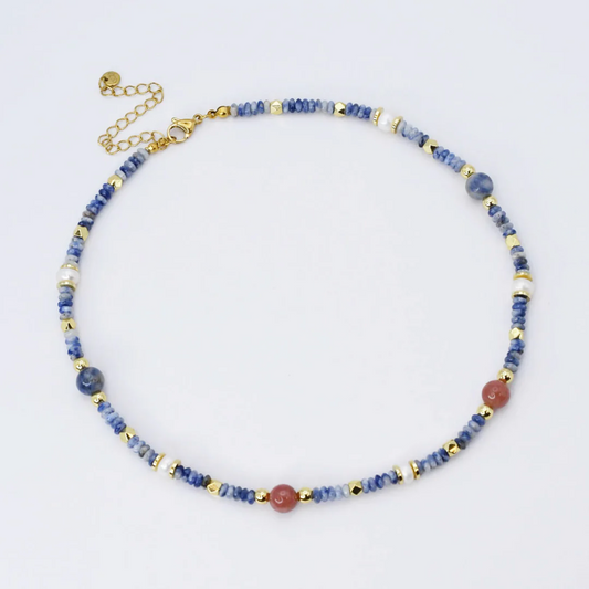 Ocean Blue Gemstone Necklace - Magpies Paducah