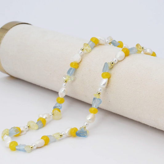 So Happy Gemstone Necklace - Magpies Paducah