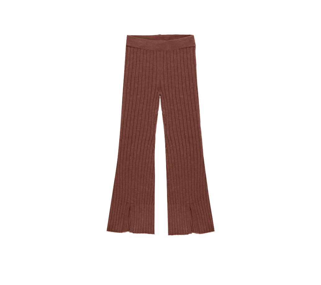 Flare Knit Pant, Brick