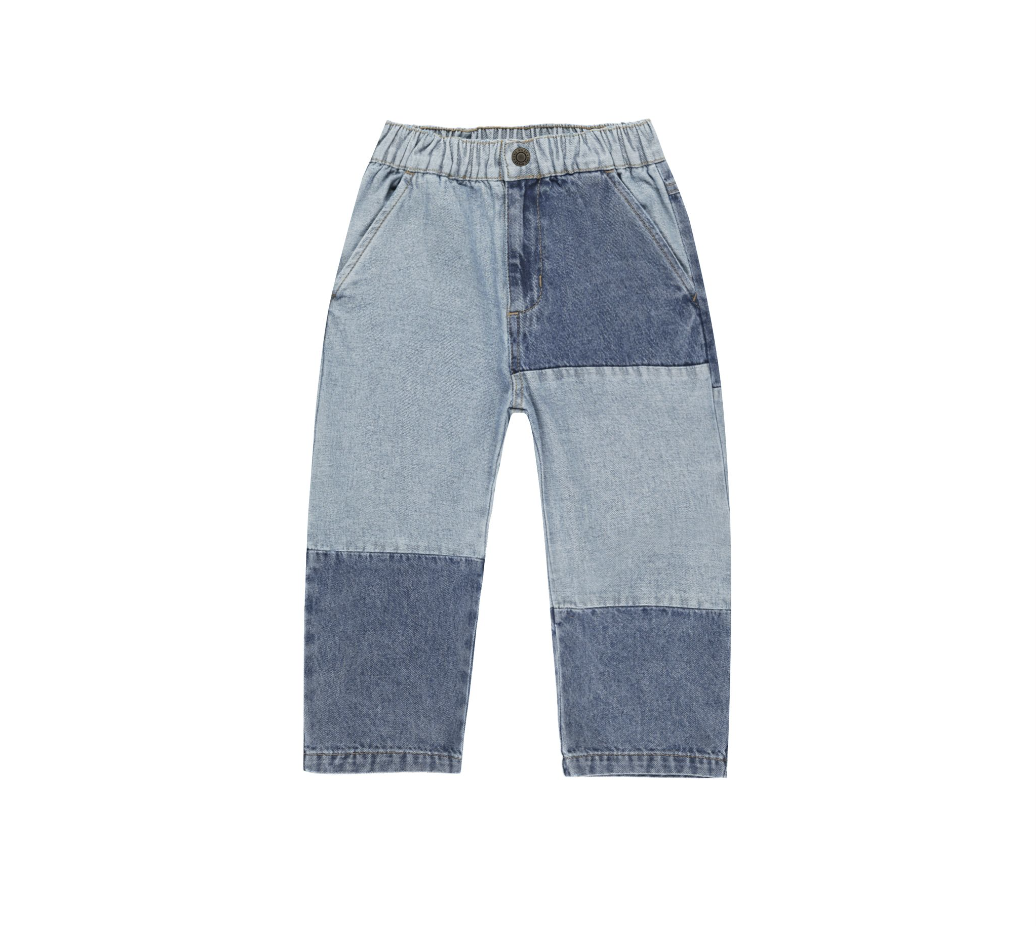 Baggy Pant, Light Washed Denim