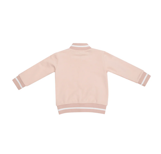 Letterman Jacket, Pink French Terry - Magpies Paducah