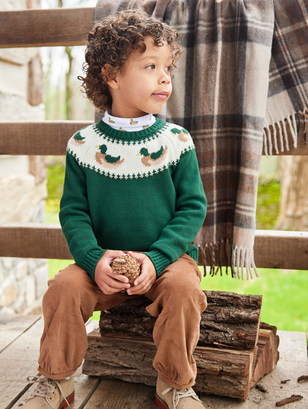 Fair Isle Sweater, Mallard