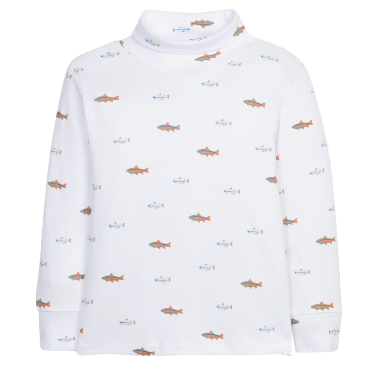 Printed Turtleneck, Fish