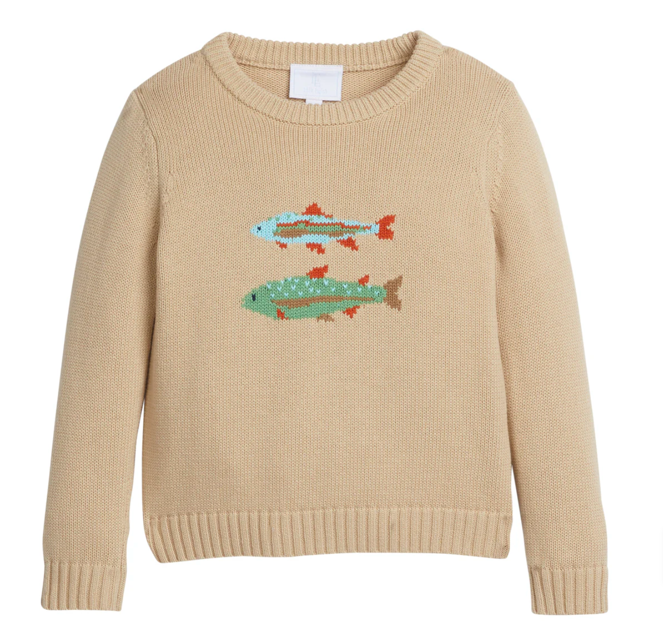 Intarsia Sweater, Fish | Size 7