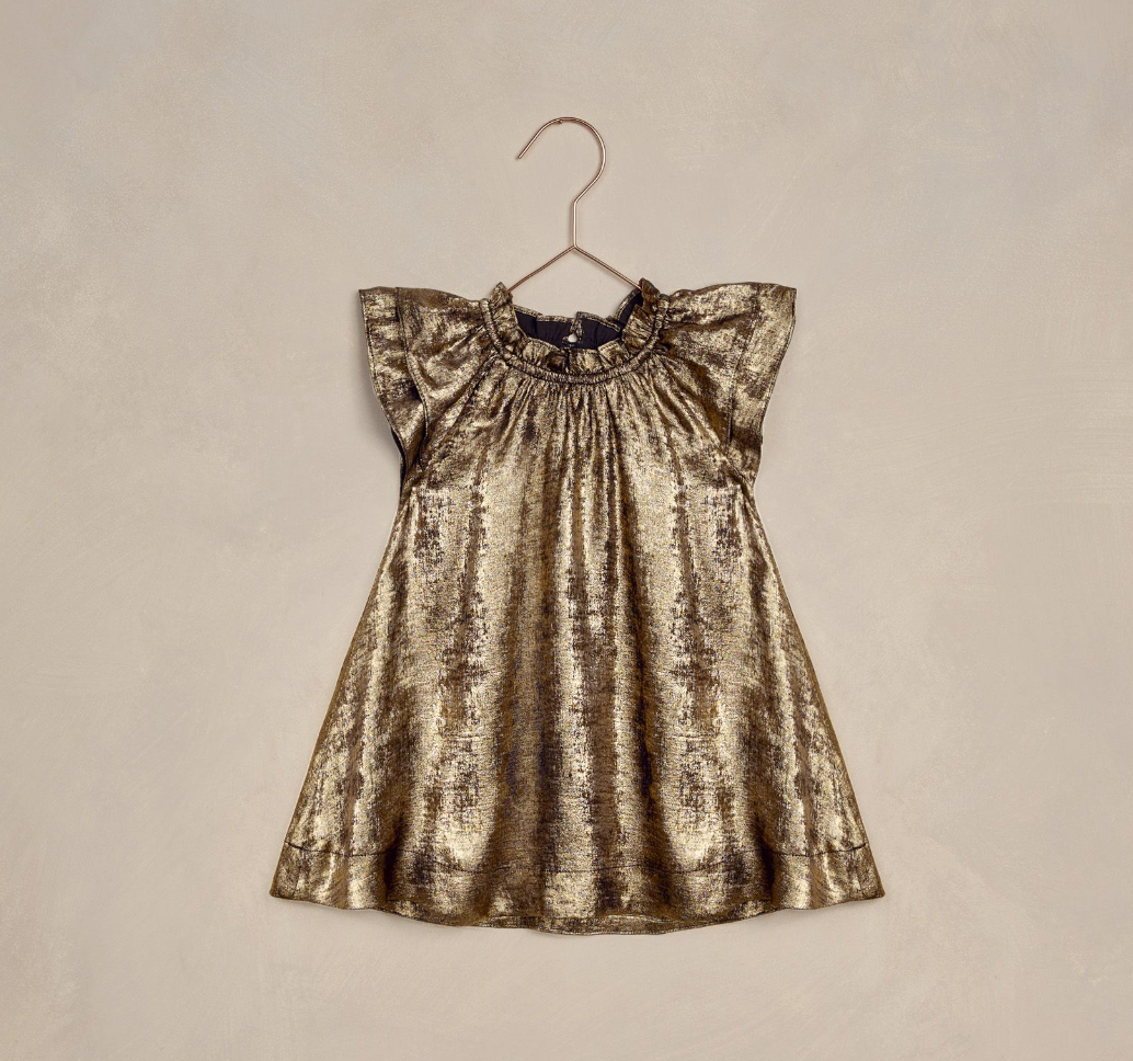 Isabella Dress, Gold