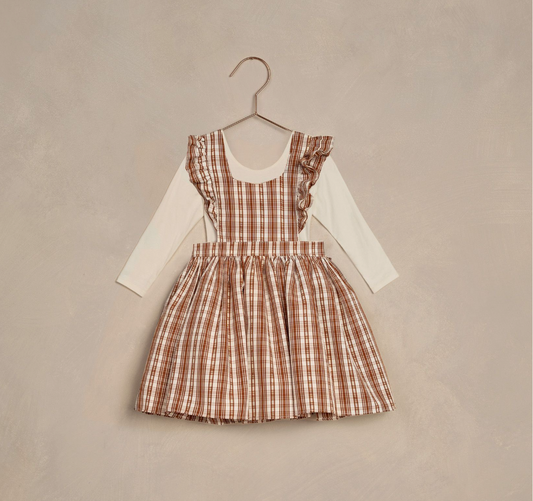 Agatha Dress, Copper Plaid