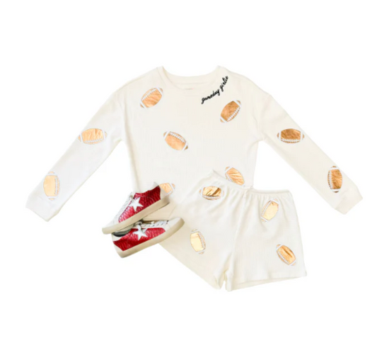 Waffle Short, Game Day Football All Over - Magpies Paducah