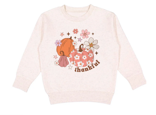 Thankful Pumpkin Daisy Sweatshirt