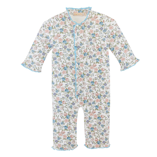 Ruffled Coverall, Soft Floral