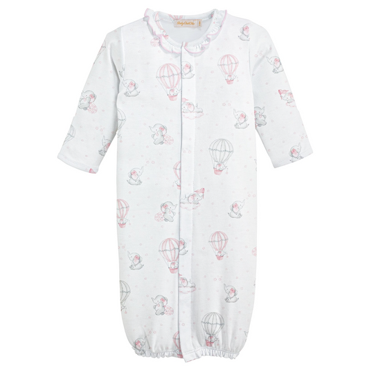 Ruffle Converter Gown, Pink Dreamy Air Balloons - Magpies Paducah