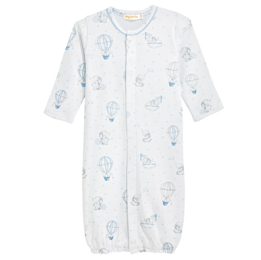 Piped Converter Gown, Blue Dreamy Air Balloons - Magpies Paducah