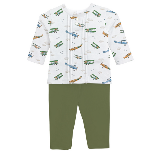 Tee + Pant Set, Airplanes - Magpies Paducah