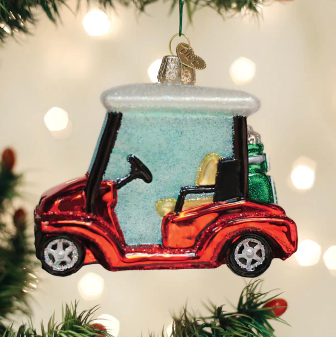 Golf Cart Ornament - Magpies Paducah
