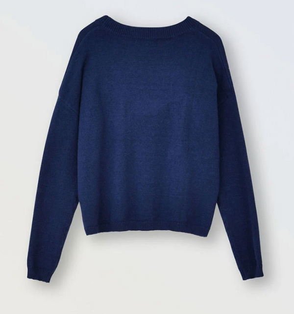 Heart of Gold Sweater, Navy