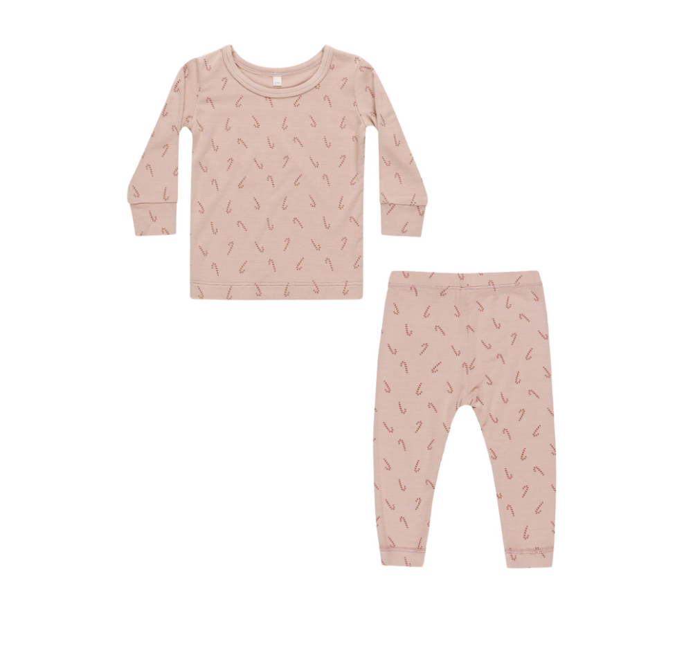 Bamboo PJ Set, Candy Cane