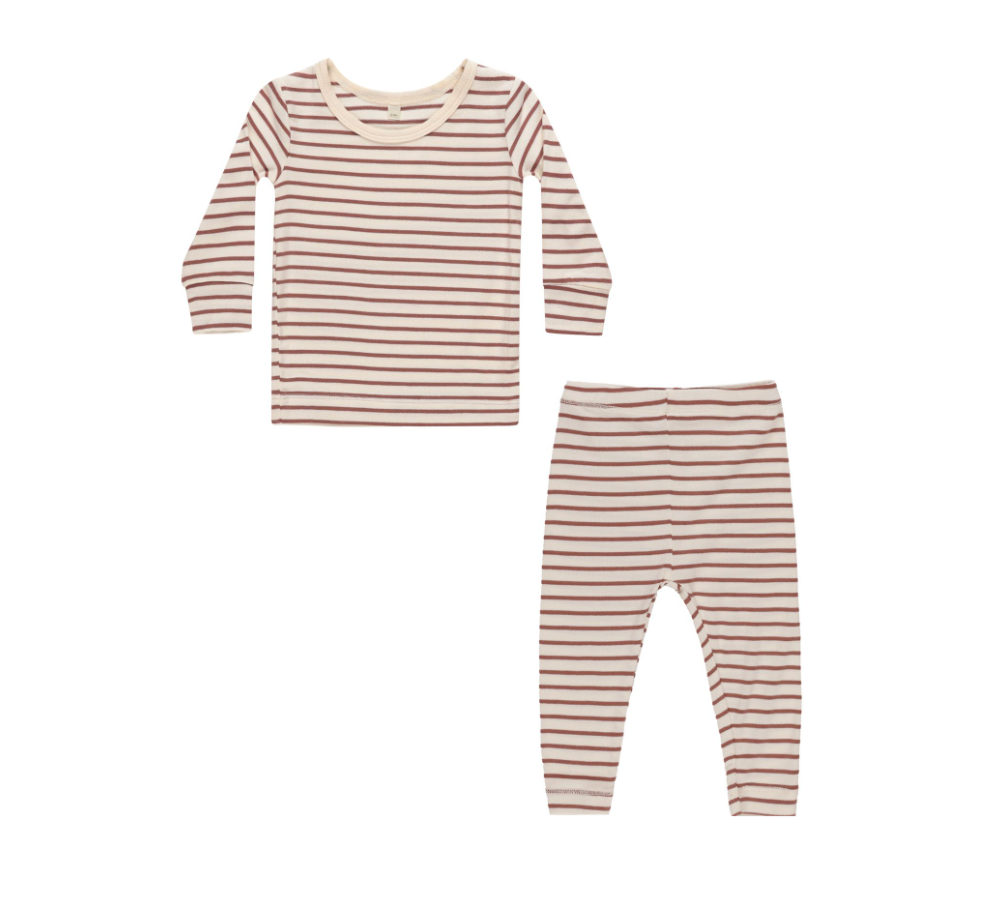 Bamboo PJ Set, Candy Stripe