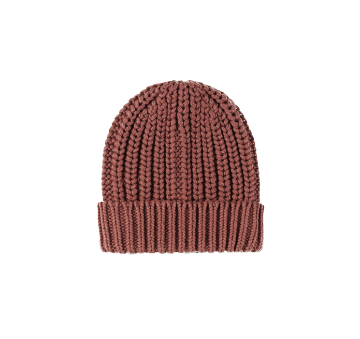 Chunky Knit Beanie, Cranberry | 1-5y