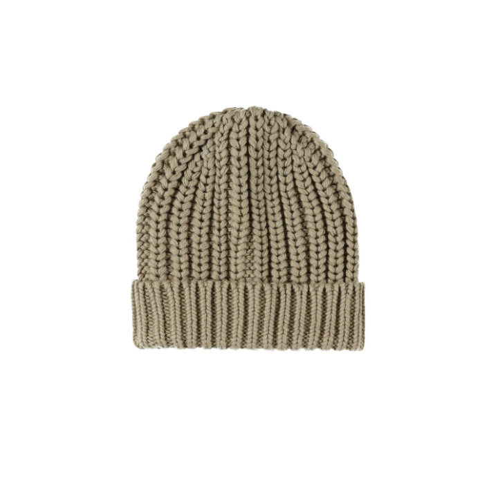 Chunky Knit Beanie, Olive