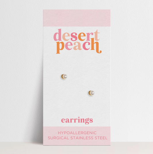 Pearl Stud Earrings