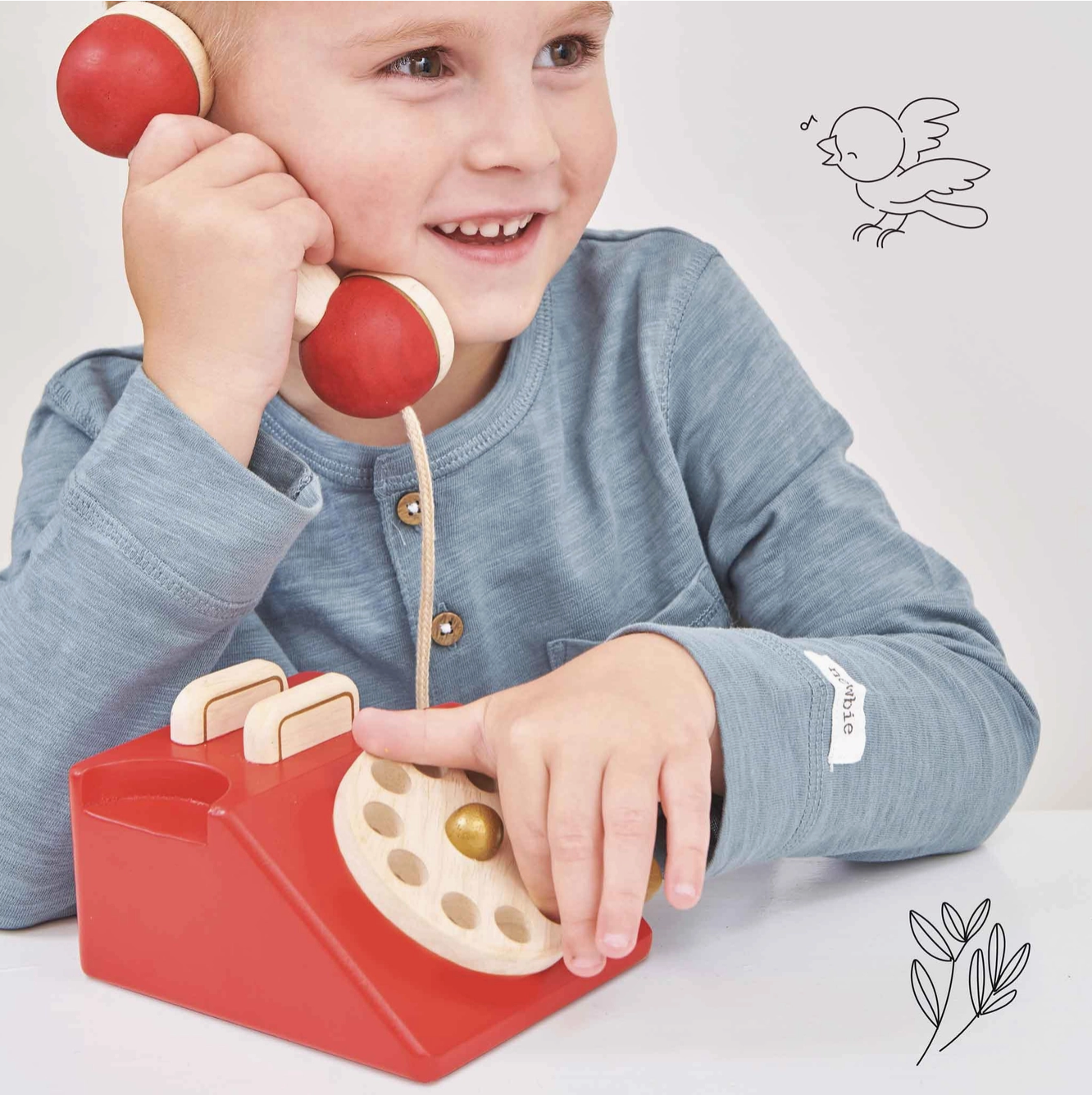 Vintage Wooden Phone