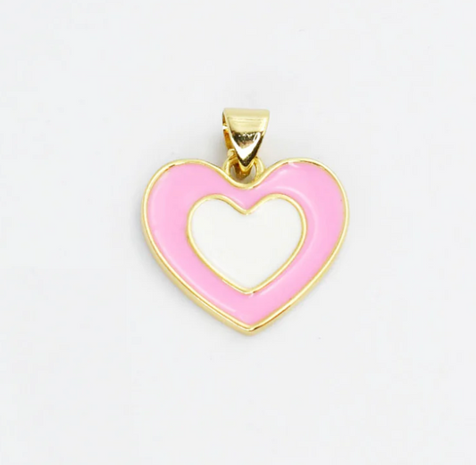 Power Puff Heart Charm