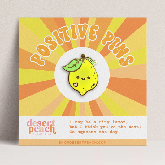 Enamel Pin, Positive Lemon