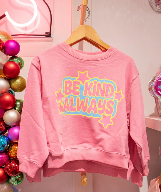 Be Kind Always Crew Neck, Pink