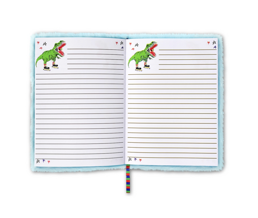 Skating Dino Furry Journal - Magpies Paducah