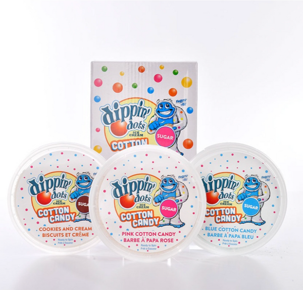 Cotton Candy Floss, Dippin' Dots (3 flavors!)