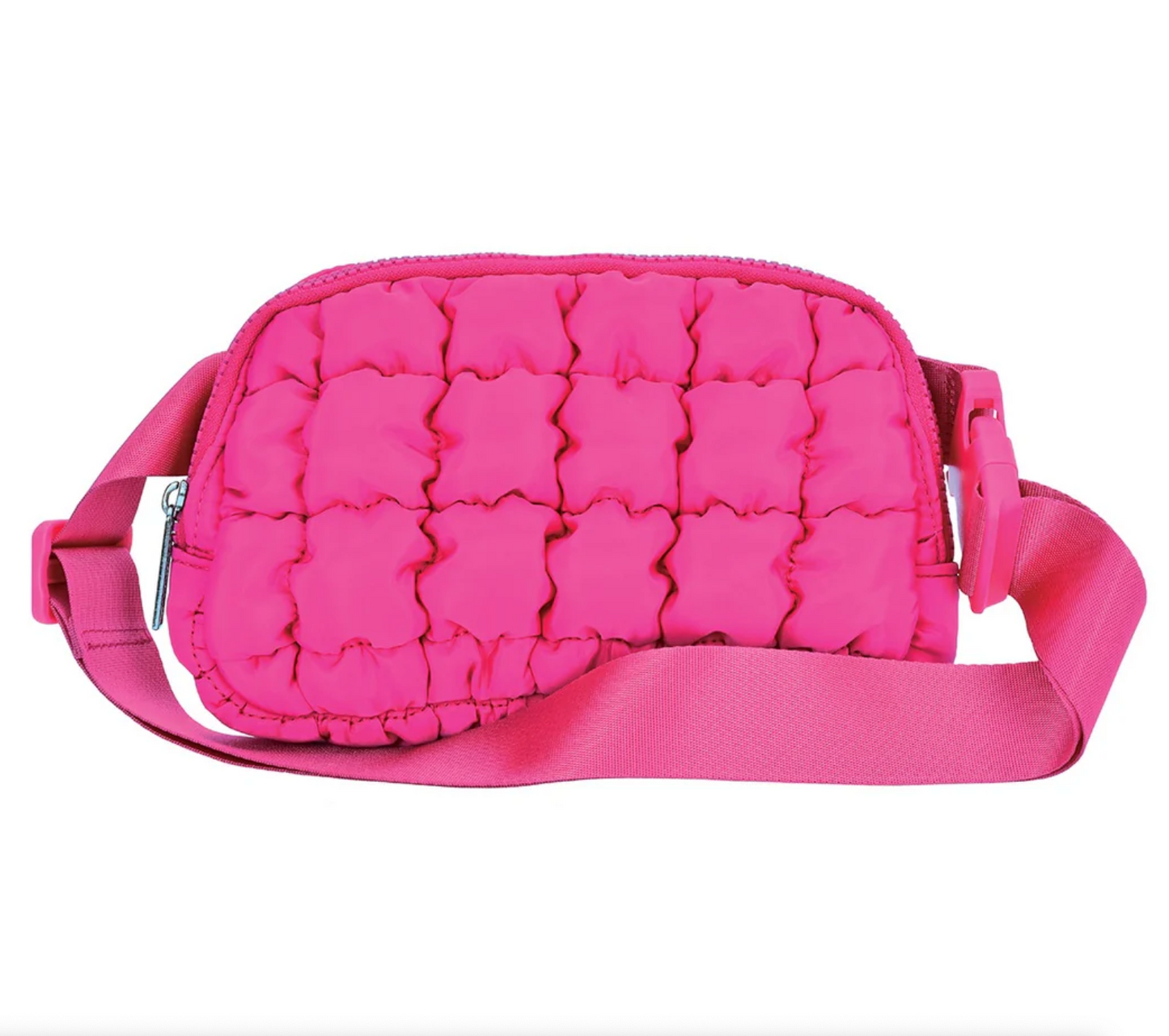 Quilted Belt Bag, Pretty Pink