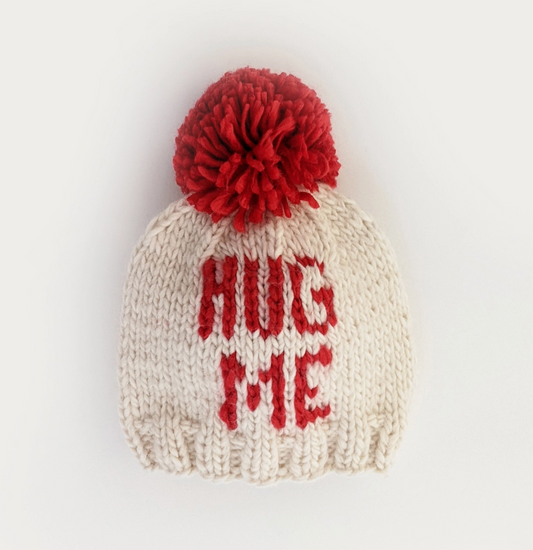 HUG ME Hand Knit Beanie Hat