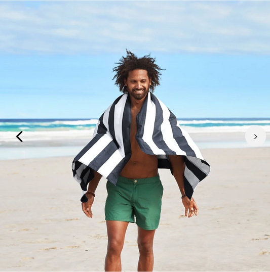 Quick Dry Towel, XL | Kamari Charcoal - Magpies Paducah