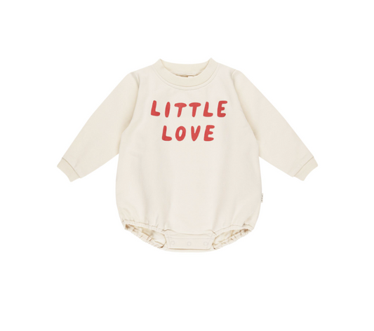 Crewneck Bubble Romper, Little Love