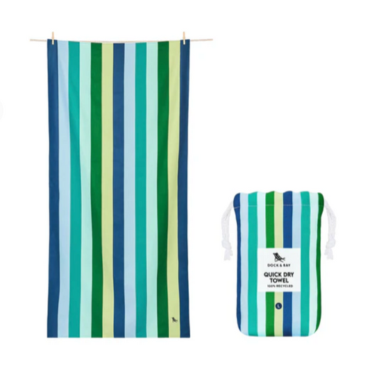 Quick Dry Towel, Large | Cool Lagoon