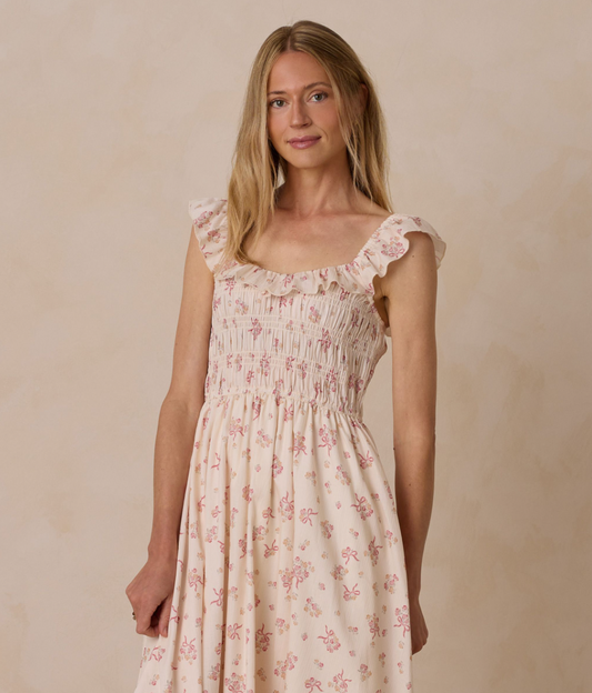 Women's Stella Dress, Bow Ditsy - Magpies Paducah