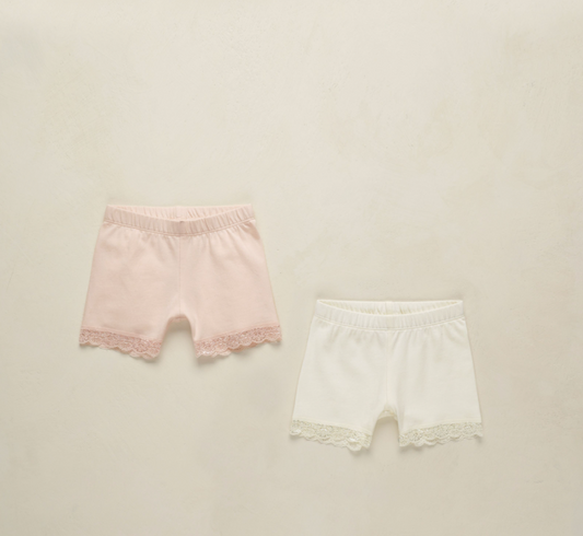 Cartwheel Shorts | Ivory, Blush | 2 - Magpies Paducah
