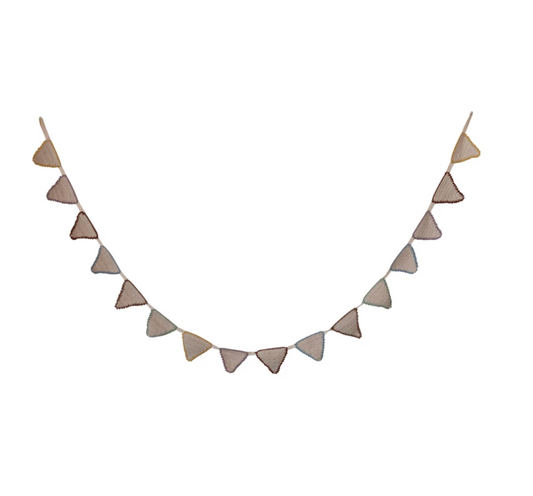 Cotton Crochet Pennant Garland - Magpies Paducah