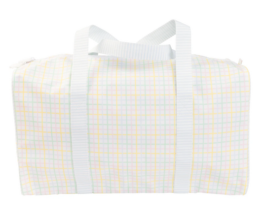 Duffle Bag, Multi Windowpane