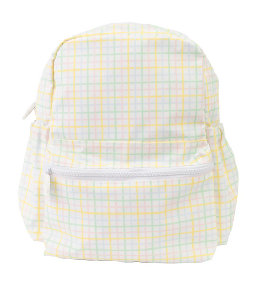 Small Backpack, Multi Windowpane