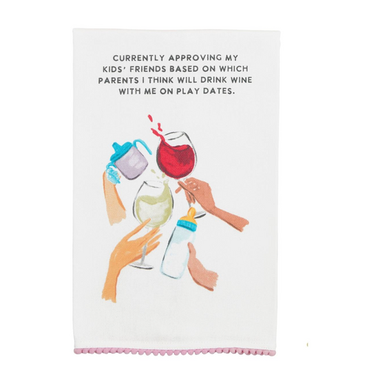 Tea Towel, Wine Mom - Magpies Paducah