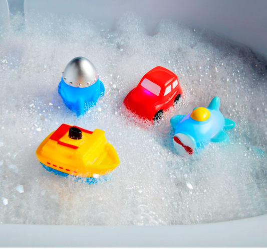 Light-Up Bath Toy Set, Transportation - Magpies Paducah