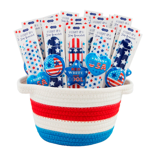 Patriotic Light-Up Slap Bracelet - Magpies Paducah
