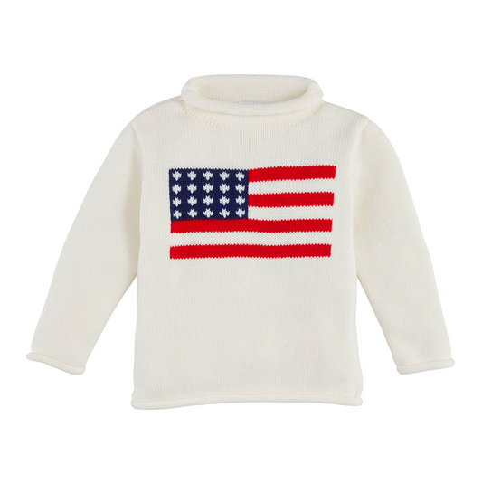 Flag Roll Neck Sweater - Magpies Paducah