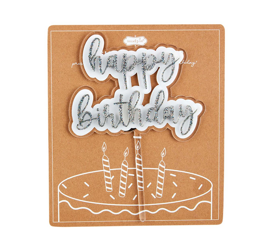 Sparkle Birthday Cake Topper - Magpies Paducah
