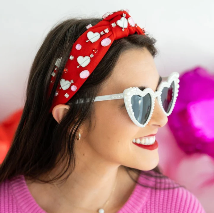 Valentines Day Gemstone Headband