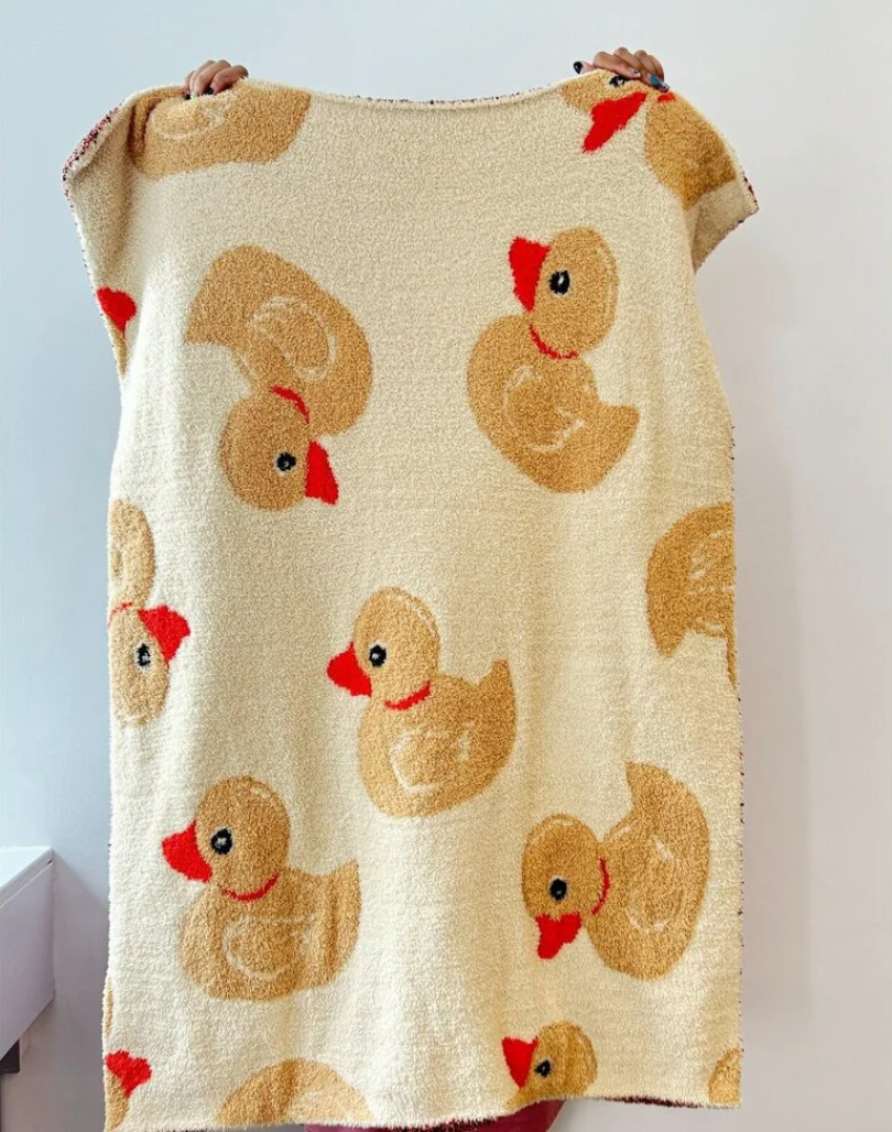 Chenille Blanket, Duckie