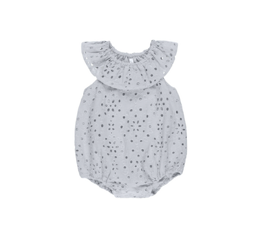 Myla Romper, Light Blue - Magpies Paducah