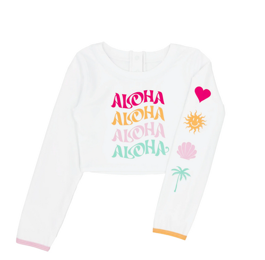 Crop Rashguard, Aloha