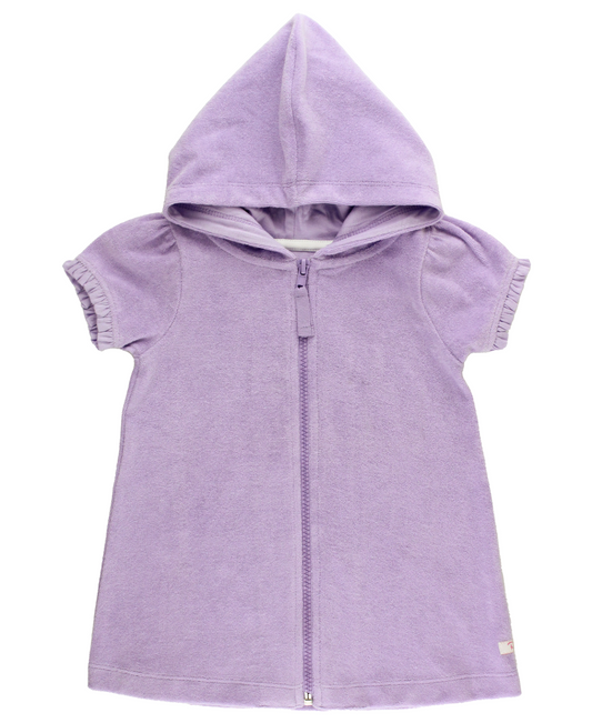 Terry Zip Cover Up, Lavender